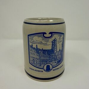 Paulaner Munchen 0.5L Ceramic Beer Stein Germany Collectible Souvenir